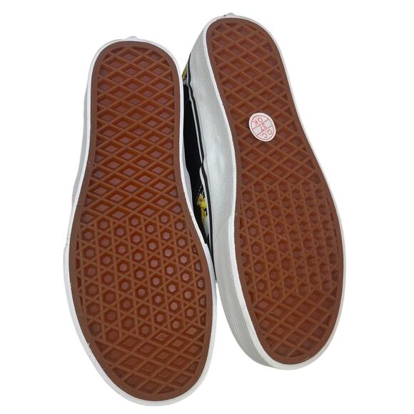 New In Box Vans Womens Size 5 Asher Sunflower Checker Slip On Loafer Shoes - Picture 5 of 8